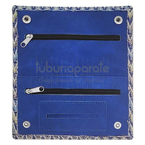 861007 Portofel tutun Angel 7 Blue Portofel pentru tutun marca Angel 7 Blue confectionat din material textil si piele ecologica