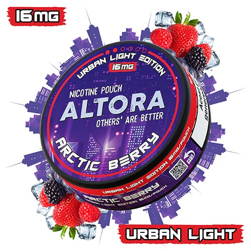 Pouch nicotina Altora Arctic Berry (16 mg/pouch) Pachet cu 20 pliculete cu nicotina de 16 mg/pouch Altora Arctic Berry