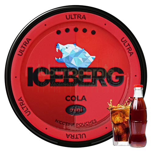 Pouch nicotina Iceberg Mini Cola (20 mg/pouch) Cutie cu 30 pouch-uri cu nicotina Iceberg Mini Cola de tarie tare
