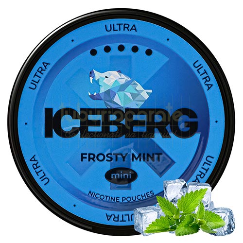 Pouch nicotina Iceberg Mini Frosty Mint (20 mg/pouch) Pouch cu nicotina Iceberg Mini Frosty Mint in cutie de 30 pliculete cu aroma de menta