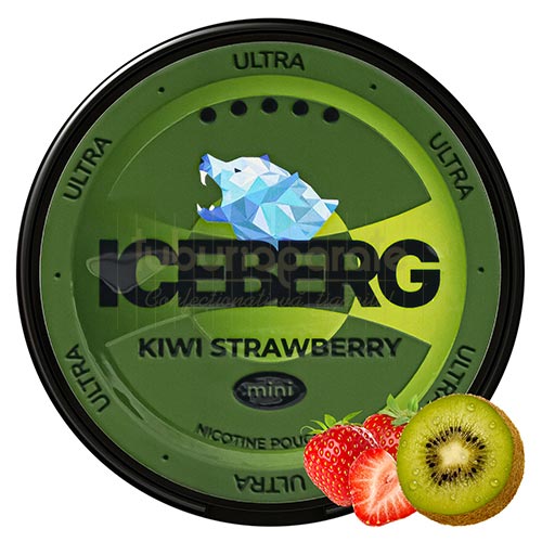 Pouch nicotina Iceberg Mini Kiwi Strawberry (20 mg/pouch) Cutie cu 30 pliculete cu nicotina Iceberg Mini Kiwi Strawberry cu concentratia de 20 mg/pouch