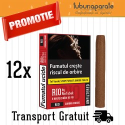 12 x Tigari de foi RIO Red Classic 48g + Transport Gratuit