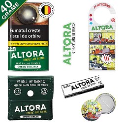 Tutun pentru rulat tigari, 5 x Tutun Altora Green 40g + Produse Altora + Transport Gratuit, TuburiAparate.ro