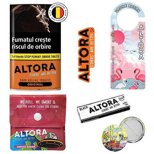 5 x Tutun Altora Original 30g + Produse Altora + Transport Gratuit Pachet promo cu tutun pentru rulat Altora Original si accesorii marca Altora