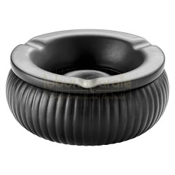 Scrumiere standard, Scrumiera Angel 73 Black (ceramica), TuburiAparate.ro