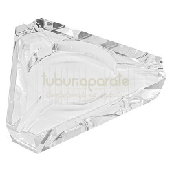 Scrumiera trabucuri, 424006 Scrumiera trabuc Angelo Clear Glass, TuburiAparate.ro