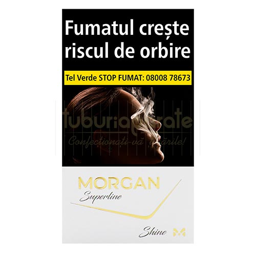 Morgan Shine Super Slim (20) Pachet cu 20 tigari cu lungimea de 100 mm Morgan Shine Super Slim