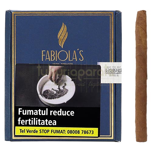 Tigari de foi Fabiolas Mini 95g (20) Cutie cu 20 tigari de foi Fabiolas Mini de tarie slaba spre medie