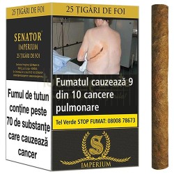 Tigari de foi fara filtru, Tigari de foi Senator Imperium 245g (25), TuburiAparate.ro