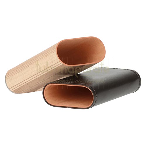 813060 Etui trabuc Angelo Wood (piele naturala) Etui pentru trabuc marca Angelo Wood confection din piele naturala si lemn de cedru