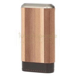 Trabucuri, 813060 Etui trabuc Angelo Wood (piele naturala), TuburiAparate.ro