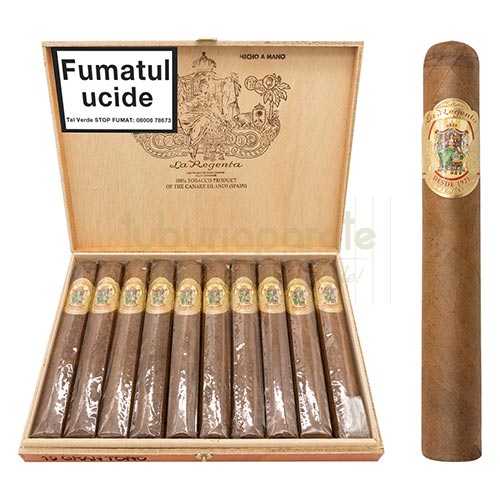 Trabucuri La Regenta Gran Toro 1921 (10) Cutie cu 20 trabucuri de tarie medie marca La Regenta Gran Toro 1921