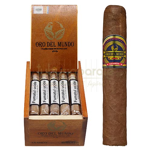 Trabucuri Oro Del Mundo Robusto (20) Trabucuri de origine Nicaragua marca Oro Del Mundo Robusto de tarie medie