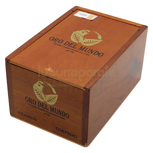 Trabucuri Oro Del Mundo Torpedo (20) Cutie cu 20 trabucuri Oro Del Mundo Torpedo cu lungimea de 152 mm de tarie medie