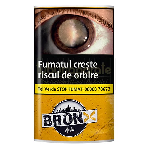 Tutun Bronx Amber (30g) Pachet cu 30g tutun de rulat Bronx Amber de tarie medie