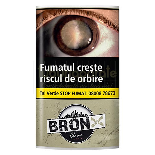 Tutun Bronx Original (30g) Tutun pentru rulat tigari Bronx Original de tarie medie in pachet de 30g
