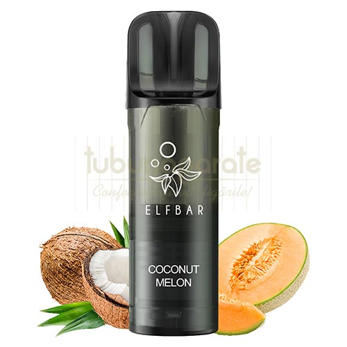 Cartus Elf Bar ELFA Pro - Coconut Melon Cartus de unica folosinta Elf Bar ELFA Pro Coconut Melon cu nicotina de 20 mg/ml