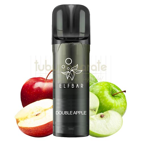 Cartus Elf Bar ELFA Pro - Double Apple Cartus de unica folosinta Elf Bar ELFA Pro Double Apple cu 1000 pufuri cu aroma de mere