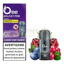 Capsule Oree Galaxy Blueberry Cherry Cranberry 17MG (1 capsula) 1200 pufuri