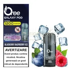 Capsule Oree Galaxy Blueberry Raspberry Ice 17MG (1 capsula) 1200 pufuri
