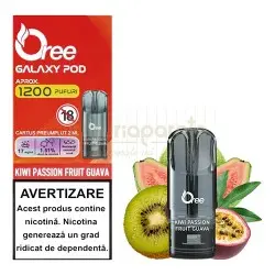 Capsule Oree Galaxy Kiwi Passion Fruit Guava 17MG (1 capsula) 1200 pufuri