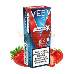 Vape unica folosinta, VEEV ONE X Strawberry (1 capsula), TuburiAparate.ro