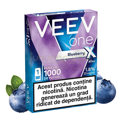 VEEV ONE X Blueberry (1 capsula) Capsula de unica folosinta Veev One X Blueberry cu nicotina de 20 mg