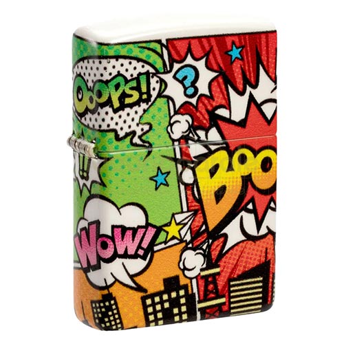 152237 Bricheta Zippo Pop Art City Bricheta cu benzina originala marca Zippo editie Pop Art City