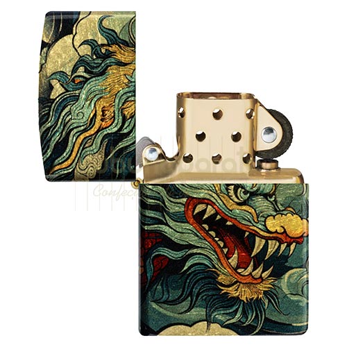 152541 Bricheta Zippo Dragon Fusion Bricheta Zippo model Dragon Fusion cu flacara normala antivant