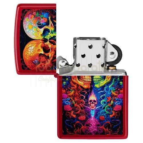152708 Bricheta Zippo Candy Skulls Bricheta metalica Zippo editie Candy Skulls functionala cu benzina