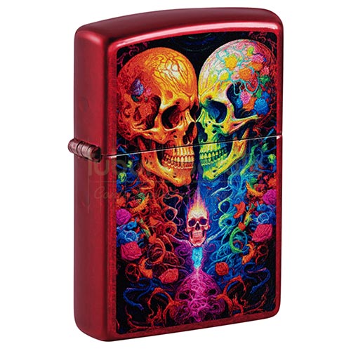 152708 Bricheta Zippo Candy Skulls Bricheta metalica Zippo editie Candy Skulls functionala cu benzina