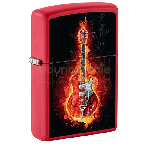 152712 Bricheta Zippo Flaming Guitar Bricheta metalica reincarcabila cu benzina marca Zippo Flaming Guitar