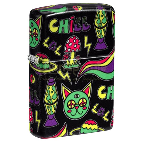 152713 Bricheta Zippo Glowing Chill Bricheta confectionata din metal marca Zippo model Glowing Chill