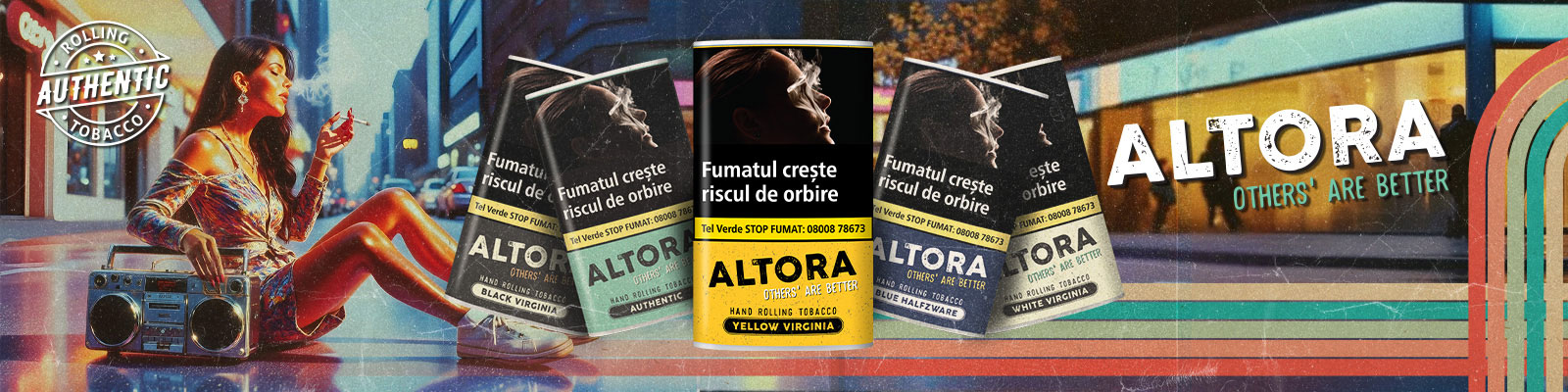 Gama tutun de rulat Altora