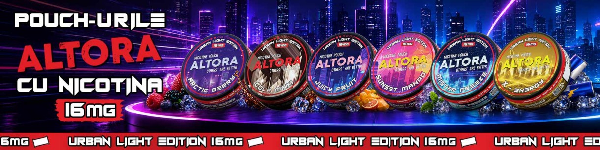 banner gama pouch-uri cu nicotina altora urban light